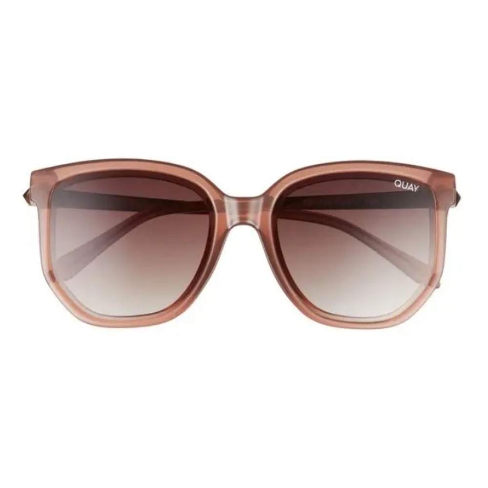 Quay Australia-NWOT "Coffee Run" Polarized Gradient Round Cat Eye Sunglasses
